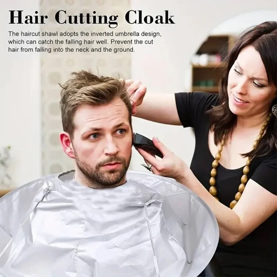 Cape de coupe de cheveux, housse de conception de parapluie, adaptée au Salon de coiffure, enveloppe de cape de coupe, pliable, imperméable et Portable, 1 pièce