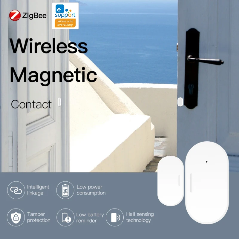 Xiaomi Zigbee 3,0 detectores de puerta abierta y cerrada Aubess Sensor de puerta inteligente detectores de puerta abierta/cerrada aplicación Smart Home Smart Life