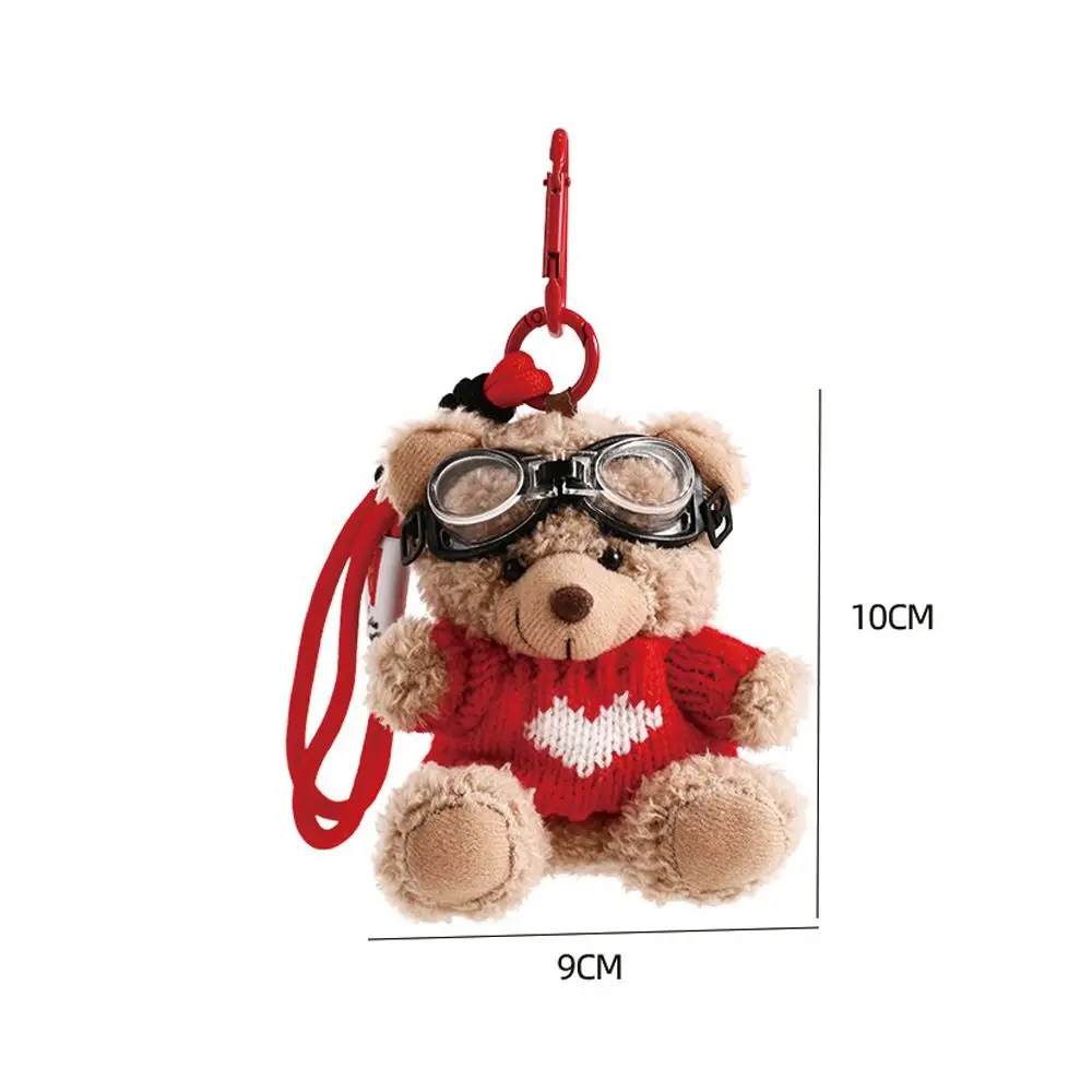 Cartoon Braunbär Puppe Plüschbär Anhänger Taschenzubehör Niedliche Plüschbehänge Behänge Ornament Taschenanhänger