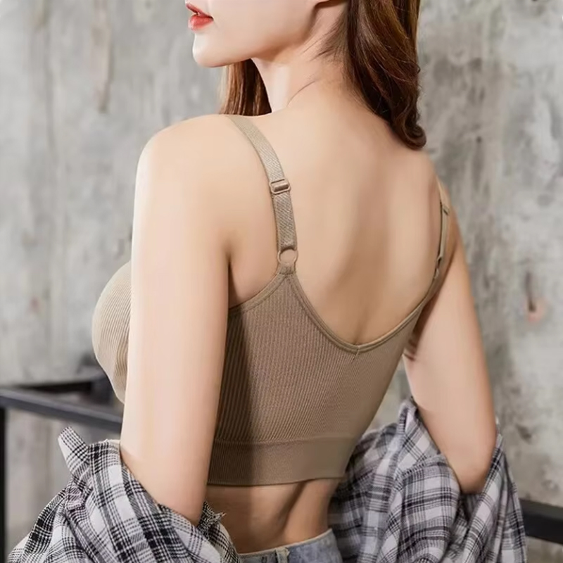 Sujetador sin costuras para mujer, Bralette transpirable de copa completa, sujetador cómodo sin aros para correr, Fitness, yoga, Top deportivo de alta calidad