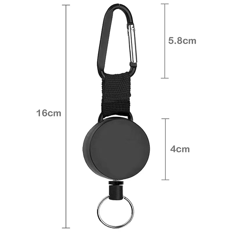 1/2 Chiếc Xe Nền Tảng Đài Phát Thanh CB Rút Cột Dây Chịu Lực Có Thể Thu Vào Đài Phát Thanh CB Micro Móc Treo Cho Bộ Đàm Baofeng Wouxun