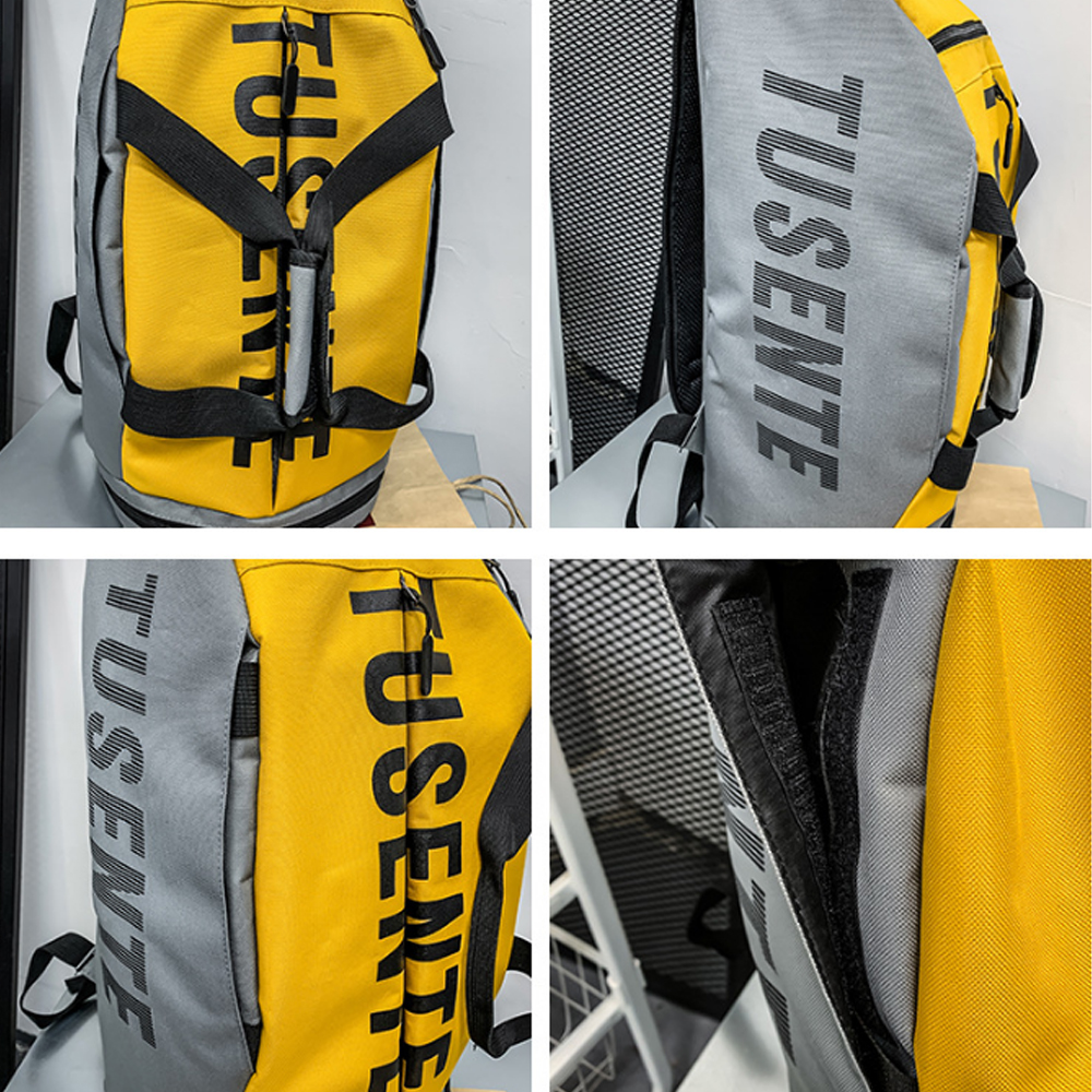 กีฬา Tas Gym ผู้หญิงฟิตเนสกระเป๋าเป้สะพายหลังกันน้ำขนาดใหญ่ Multi-Functional คลังสินค้ารองเท้าผู้ชาย Travel Pack Sportsbag กระเป๋าสะพายไหล่