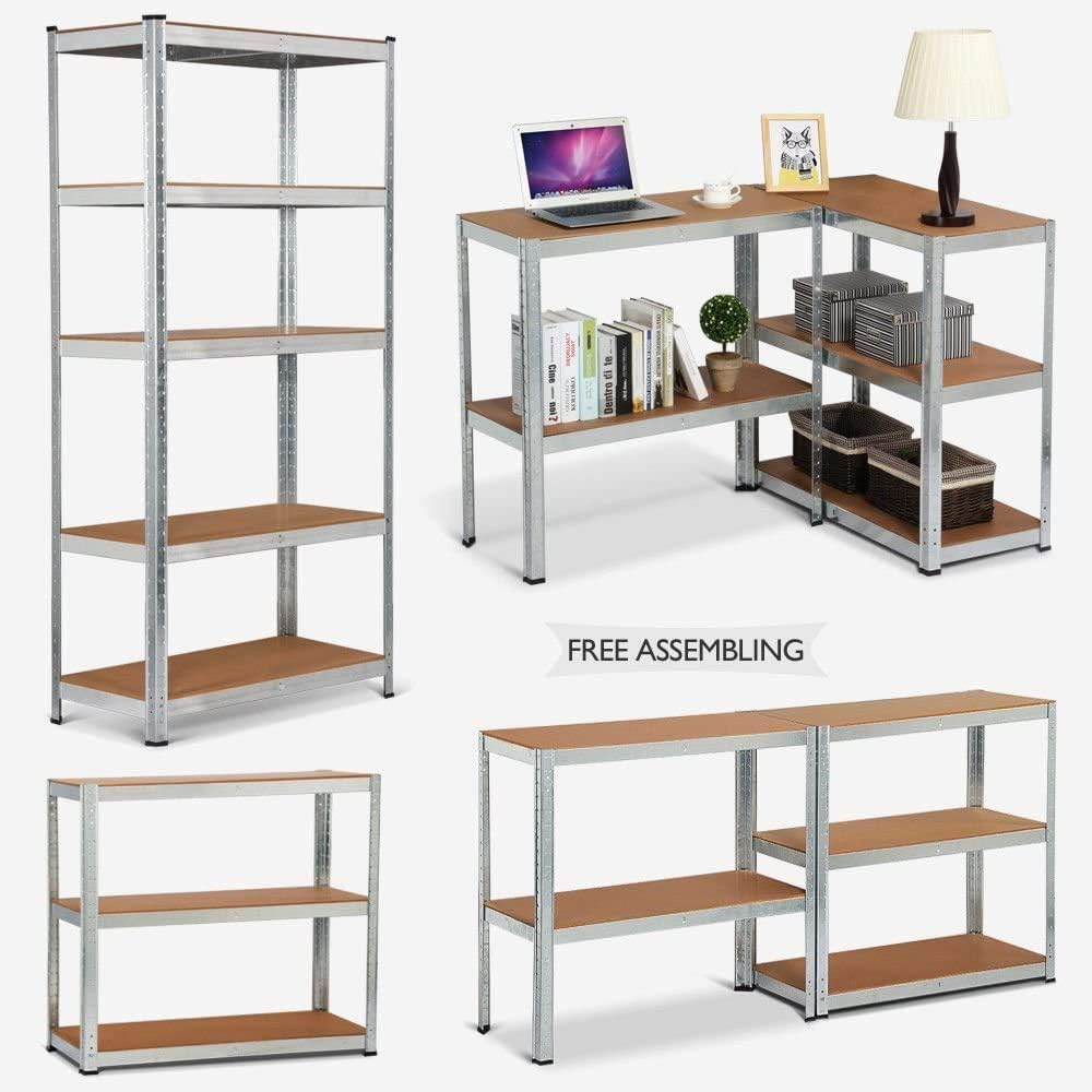 Cheapest - Heavy Duty Metal Shelving Racking Unit DIY Halloween Christmas Gift For Garage Workshop Warehouse Shed Storag