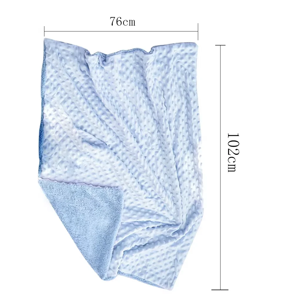 Cobertor do bebê & swaddling recém-nascido térmico macio velo cobertor inverno sólido conjunto de cama colcha algodão infantil swaddle envoltório