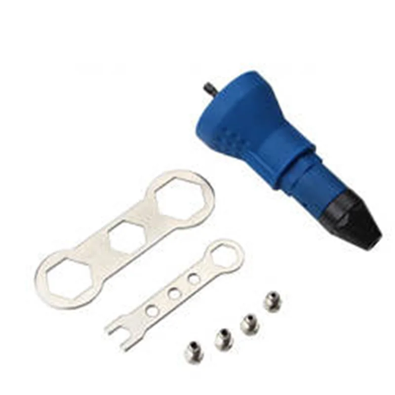 ไฟฟ้า Rivet Gun Drill Adapter Riveting เครื่องมือไร้สาย2.4-4.8มมท่องเที่ยวหัวฉีดรุ่นอุปกรณ์เครื่องมือไฟฟ้า