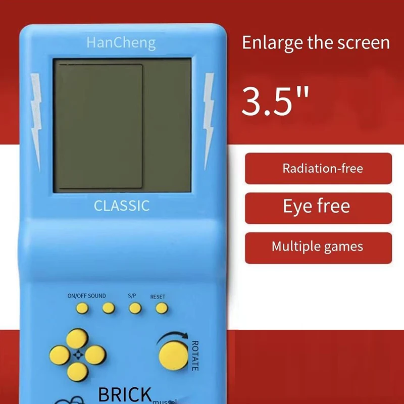 LZAKMR Mini Console de jeu portable 23 jeux intégrés 80 enfance classique Tetris rétro jouets d'étudiant pour enfants à l'ancienne