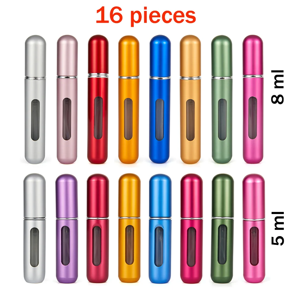 Chai Nước Hoa Bộ 8Ml 5Ml Lọ Chai Với Máy Bơm Xịt Trống Hộp Đựng Mỹ Phẩm Du Lịch Atomizer Chai Miễn Phí Vận Chuyển