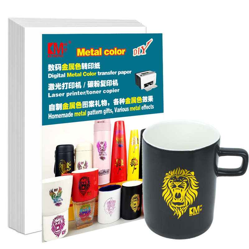 Carta di trasferimento per stampa a caldo laser stampabile Carta per decalcomanie per diapositive ad acqua Immagine Carta per pellicola di trasferimento a caldo per matita di vetro per tazza