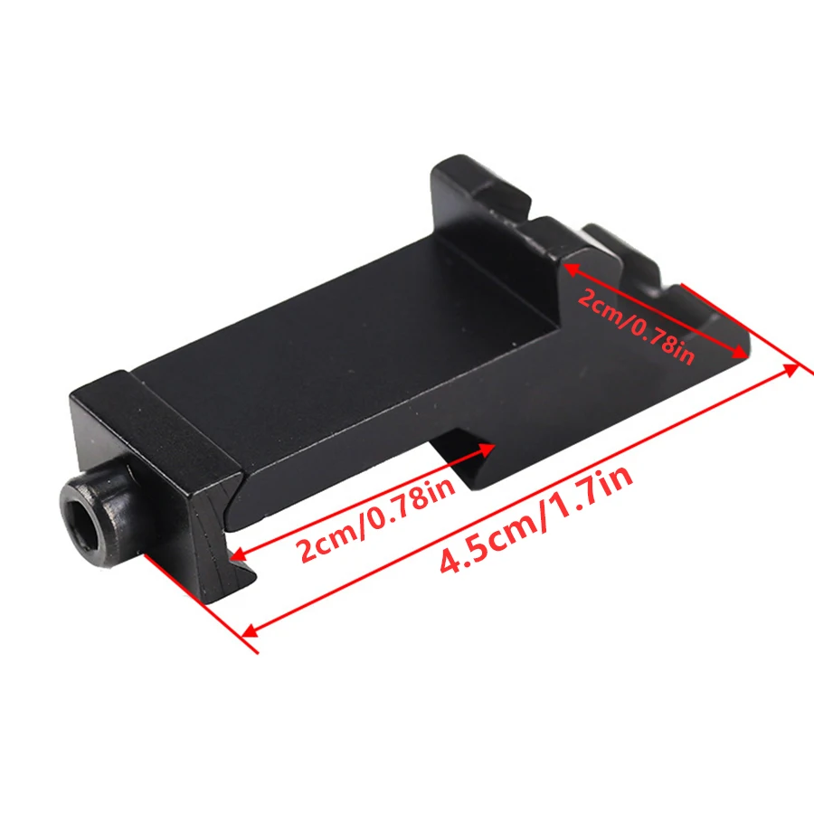 45 graden hoek offset zijadapter RTS 20 mm railwapen tactische zaklamp laser scope mount jachtgeweer