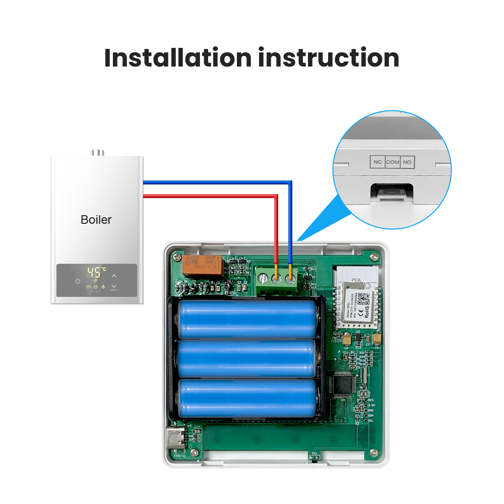 AVATTO Tuya WiFi Zigbee термостат умный дом контроллер температуры с питанием от батареи для газового котла работает с Alexa Google home