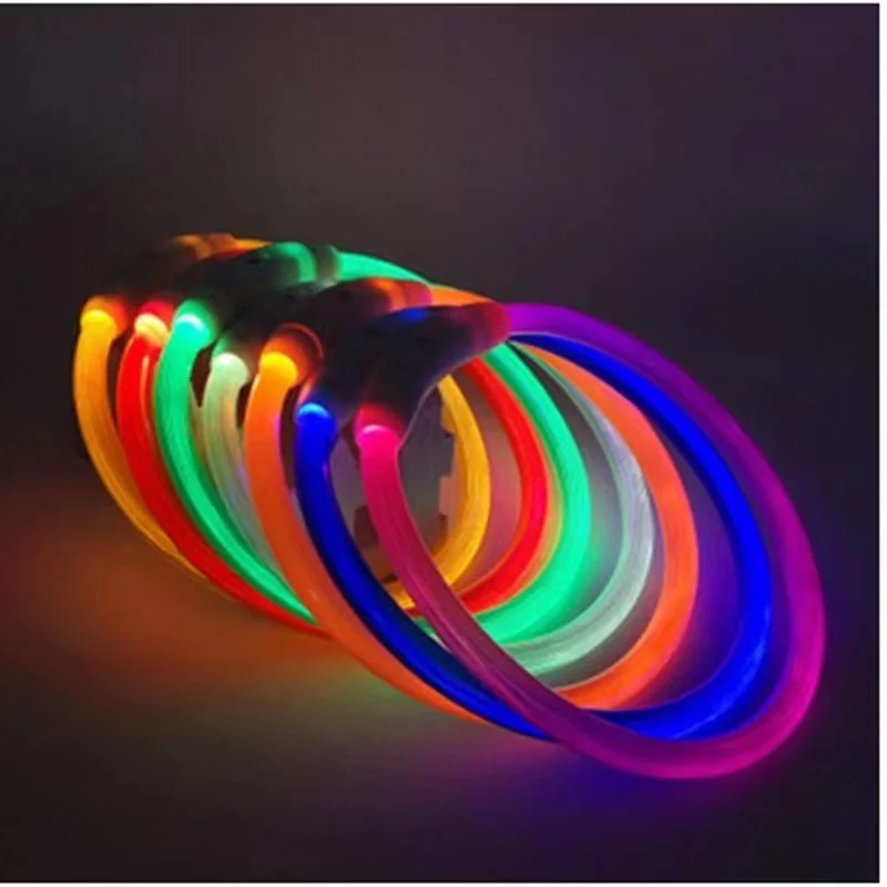 Collar de luz Led para perro mascota, Collar luminoso antipérdida para perro, Collar para perro recargable por USB