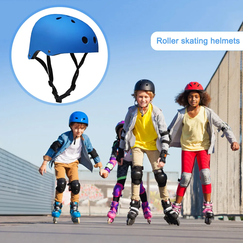Verstellbarer Skating-Rollhelm, atmungsaktiv, tragbar, Sicherheits-Skating-Helm, Schlagschutz, Schutzausrüstung für Kinder