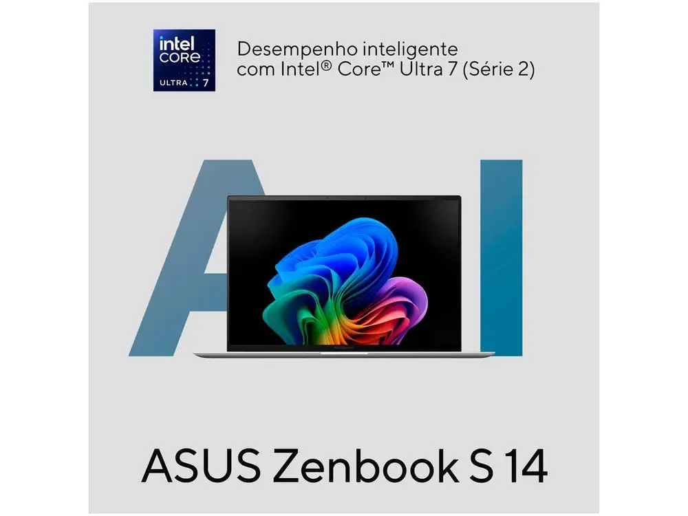 Notebook ASUS Zenbook S 14 Intel Core Ultra 7 32GB RAM 1TB SSD Touch Screen 14" Windows 11 Intel Arc Graphics UX5406SA-PZ172W