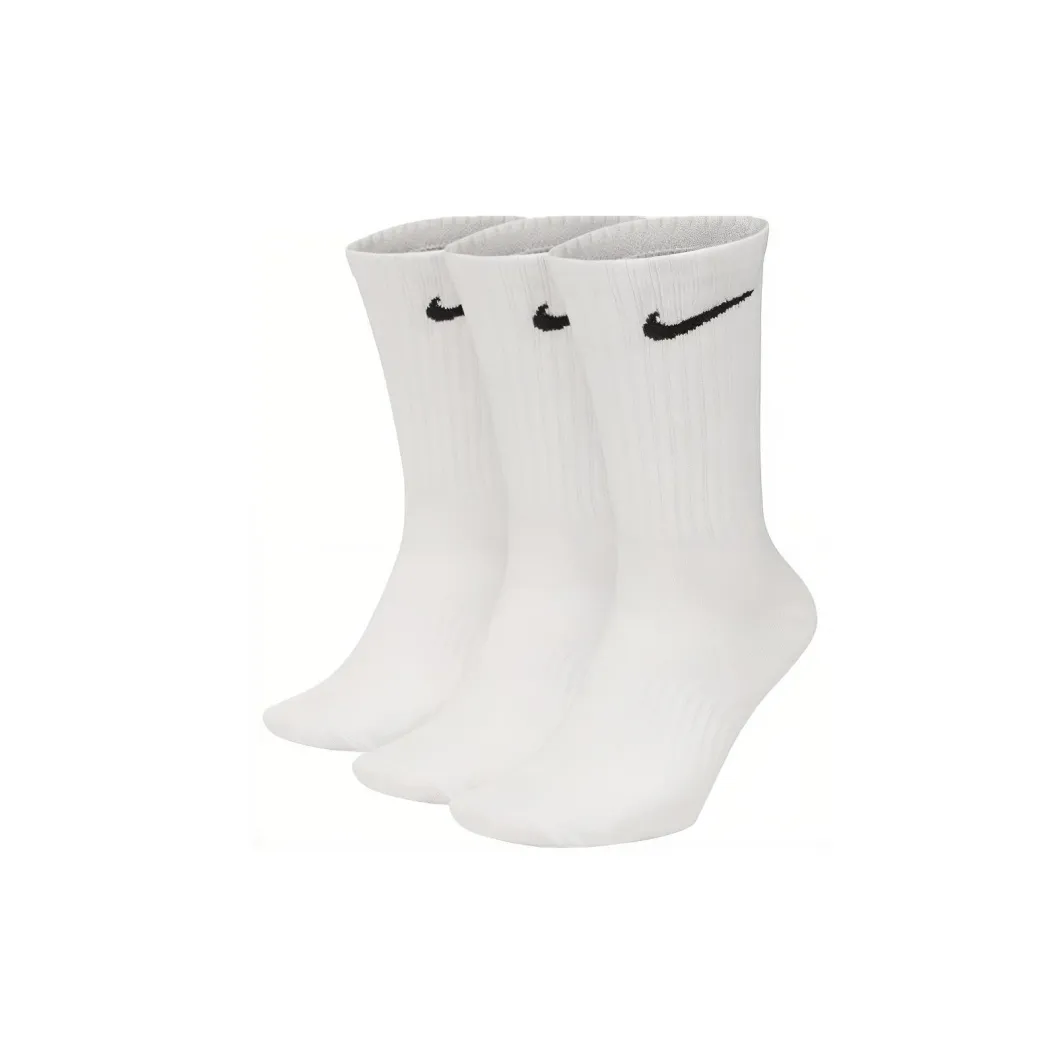 NIKE Calcetines de entrenamiento unisex ligeros y de secado rápido 3 pares Calcetines de soporte de otoño Cómodos y suaves