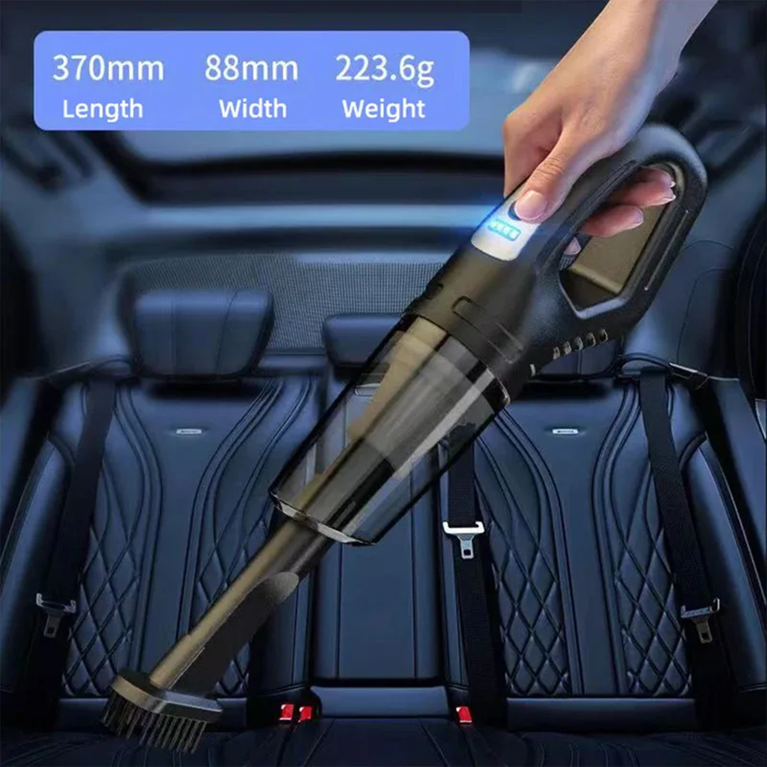 Wireless Handheld Vacuum Cleaner USB Charging Car Vacuum Cleaner Portable Wet&Dry Handheld strong Suction Cordless 12000pa