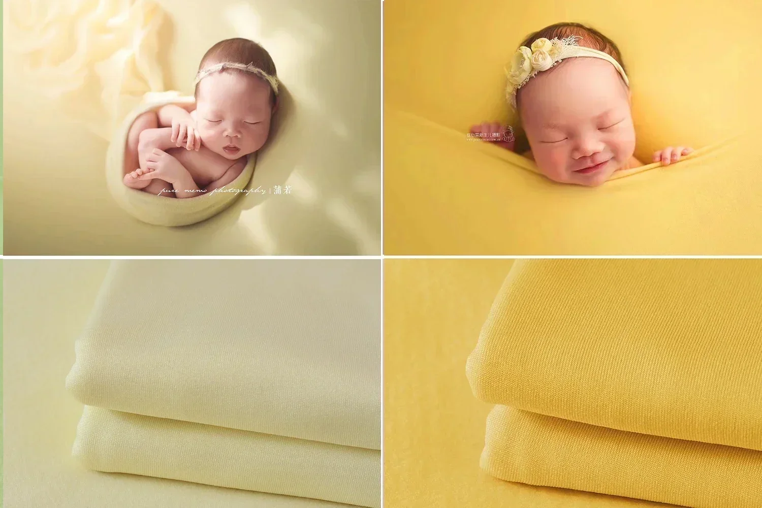 ผ้าสําหรับทารกแรกเกิดฉากหลัง Bean Bag Photo Props Layering ฉากหลังยืด Photoshoot Wraps ยิงสตูดิโอ