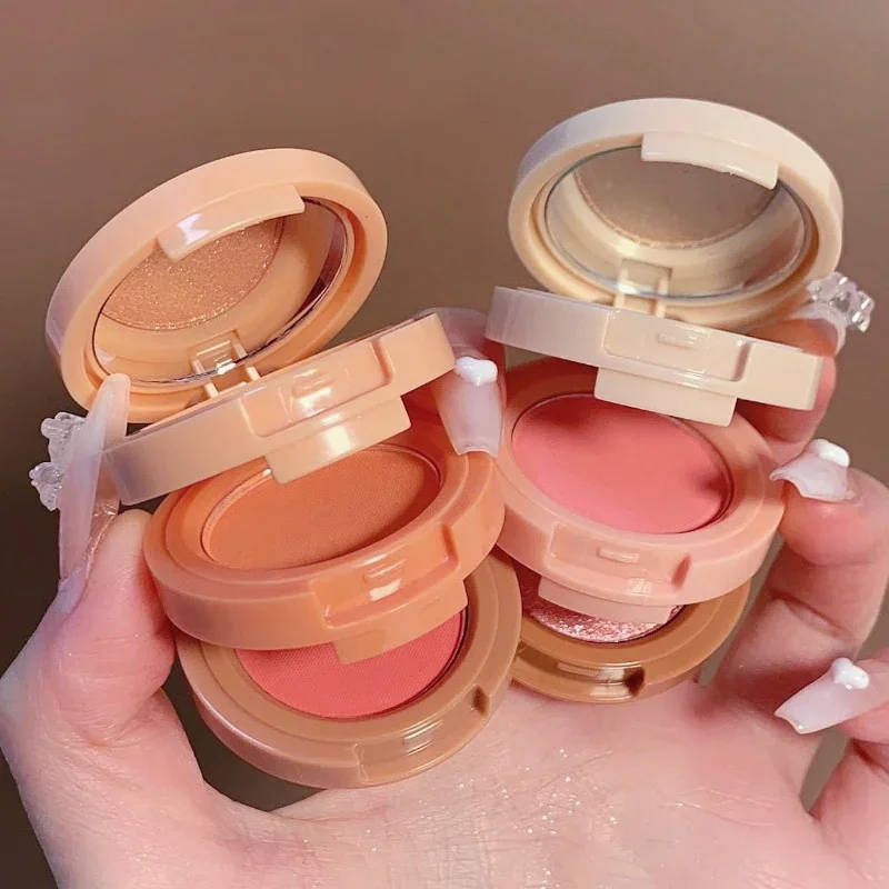 3in1 Blush Palette Pressed Highlighter Palette Long Lasting Waterproof Matte Highlighter Shimmer Blush แต่งหน้า