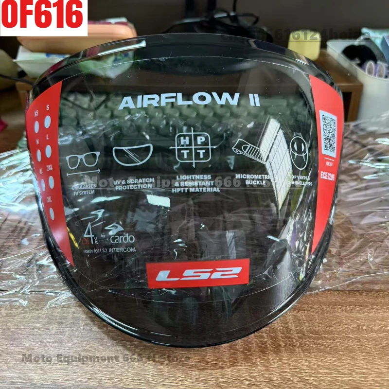 Original LS2 Motorcycle Half Helmet OF616 Original Lens Black Lens Color Visors LS2 AIRFLOW II Helmet Accessories