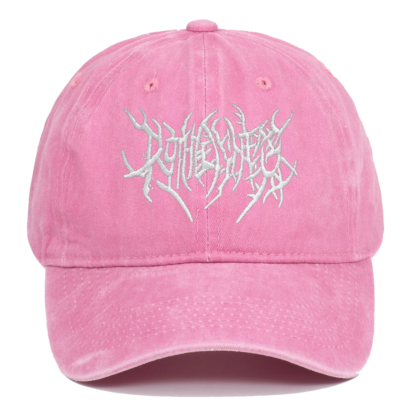 Trendy Embroidered Rock - style Baseball Cap with Unique Logo