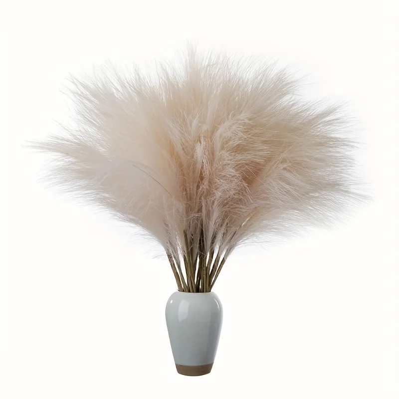 10pcs 가짜 팜파스 잔디, 바닥 꽃병에 대 한 팜파스 잔디, 꽃병 필러에 대 한 키 큰 팜파스 잔디 장식, Boho 소박한 농가 홈 장식
