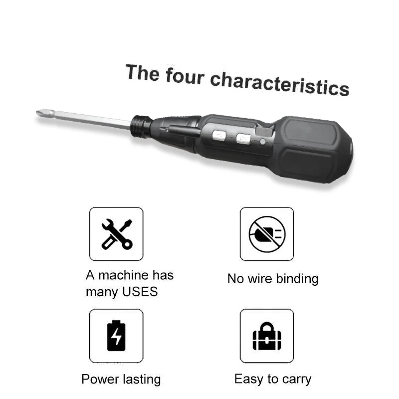 Maizhe Rechargeable Electric&Manual Duo Screwdriver 3.6V Cordless Mini Power Tool With LED Light For DIY Household
