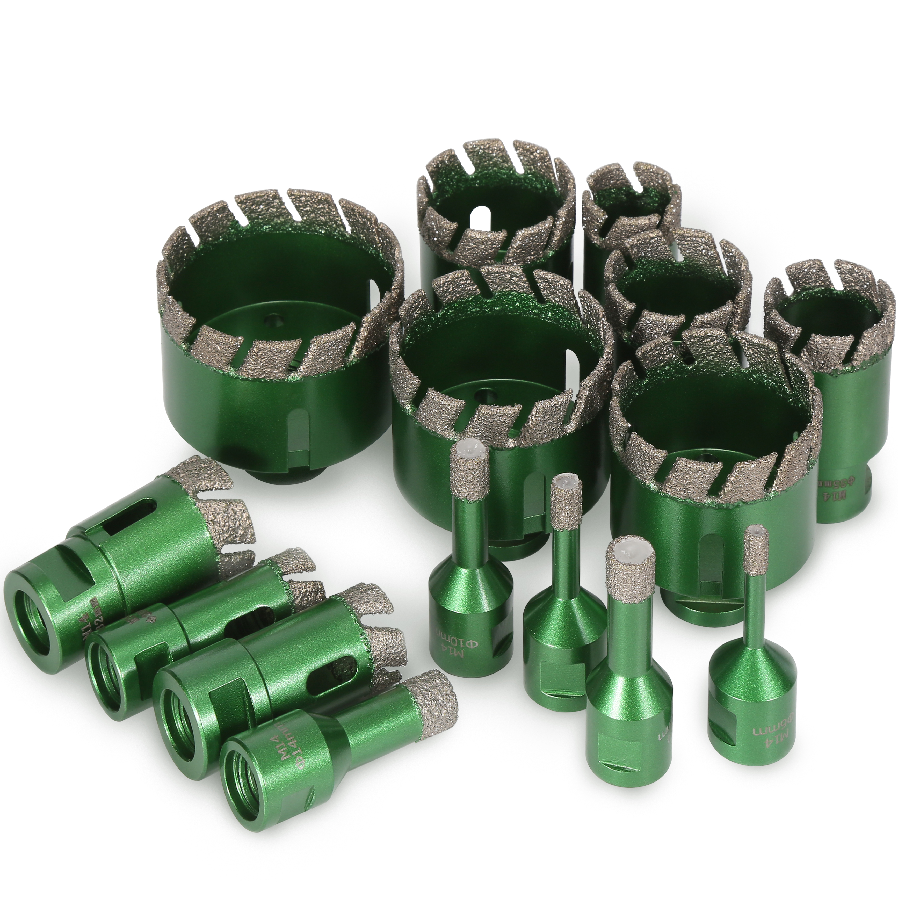 6-130 мм резьба M14, сухая вакуумная пайка, мраморная кладка, кольцевая пила, открывалка для алмазного сверления, коронка для керамической плитки, гранита, мрамора