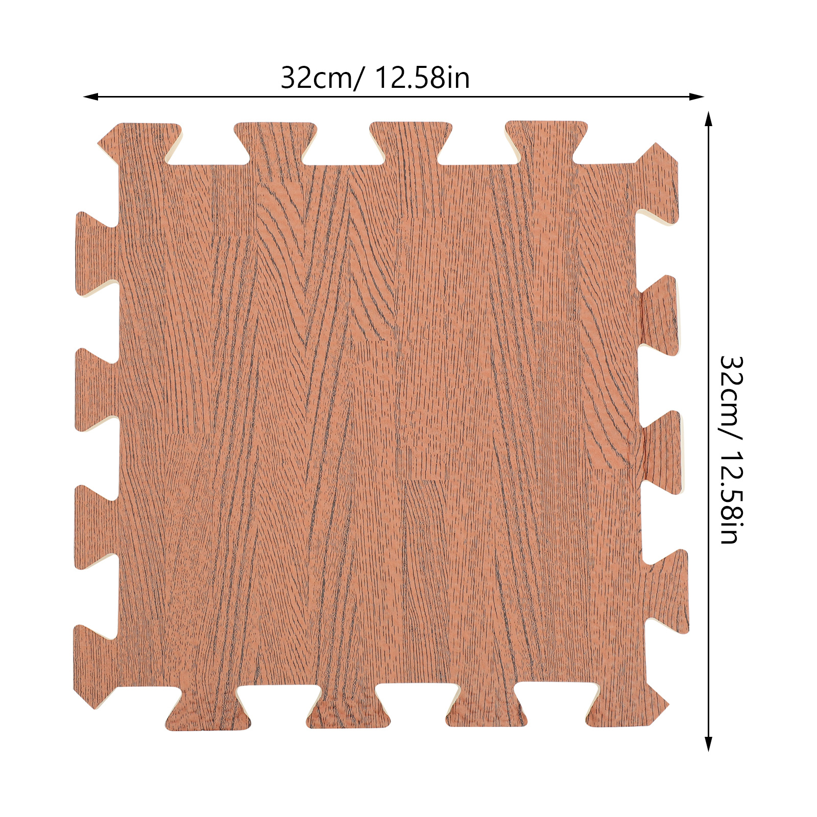 12pçs telhas de piso de quebra-cabeça de grão de madeira, tapetes acolchoados antiderrapantes para escritório, academia, fitness, treino