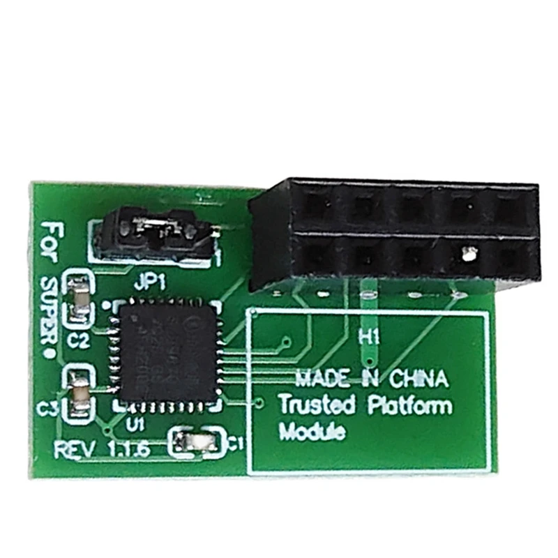 1 PC 10 Pin SPI TPM 2.0 Module TPM 2.0 Module Trusted Platform For Supermicro AOM-TPM-9670H