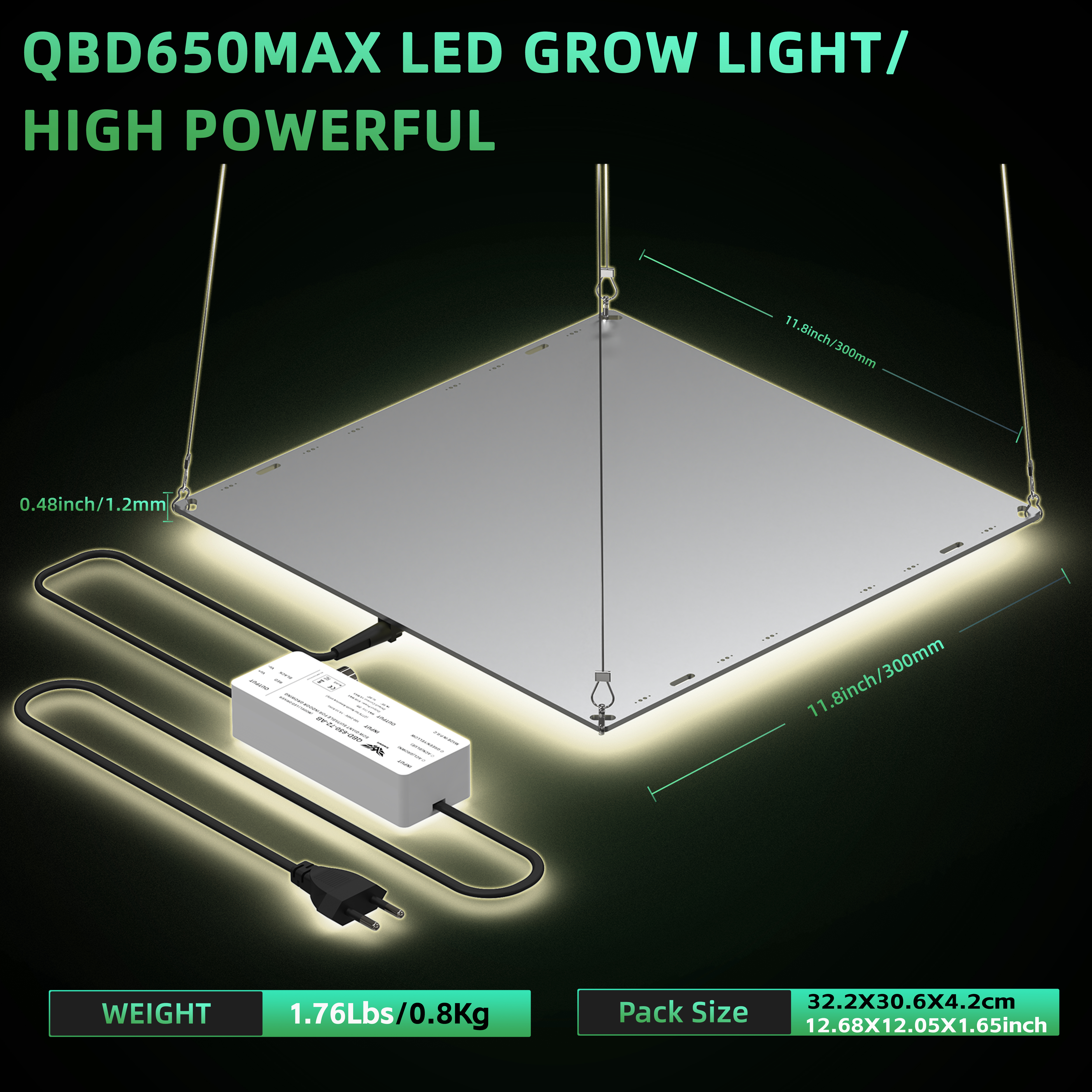 LED 成長ライト 850W SM LM281b+ ダイオード 静かなファンレス フルスペクトル成長ライト 高 PPFD 5x5FT カバレッジ、野菜、開花用