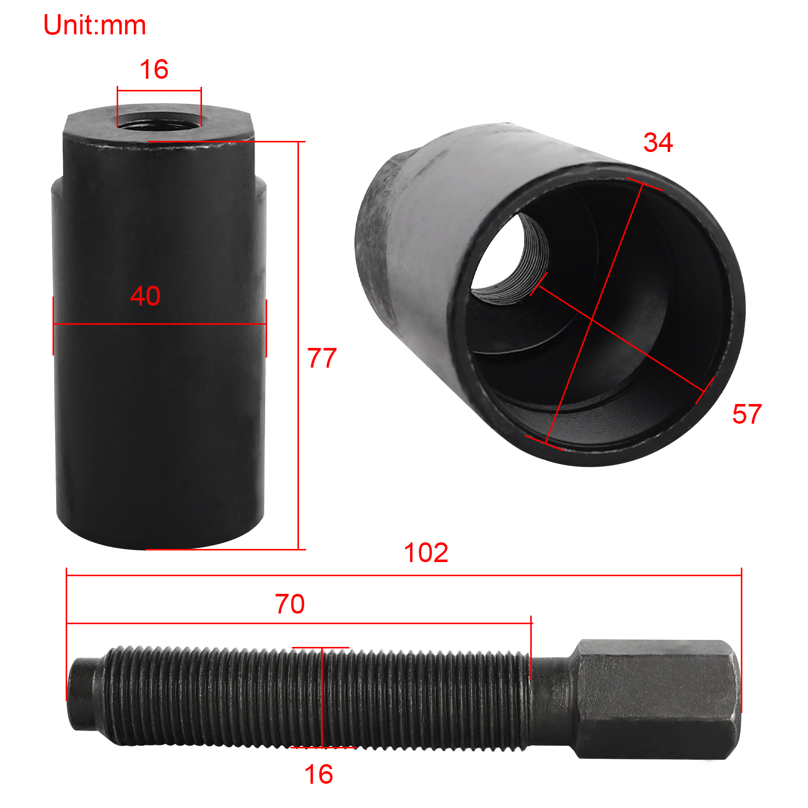 35mm Flywheel Puller Remover Tool M35X1.5 for Suzuki GN250 DR250 DR350 Yamaha Warrior 350 Big Bear 400 Raptor 700 Kawasaki EX250