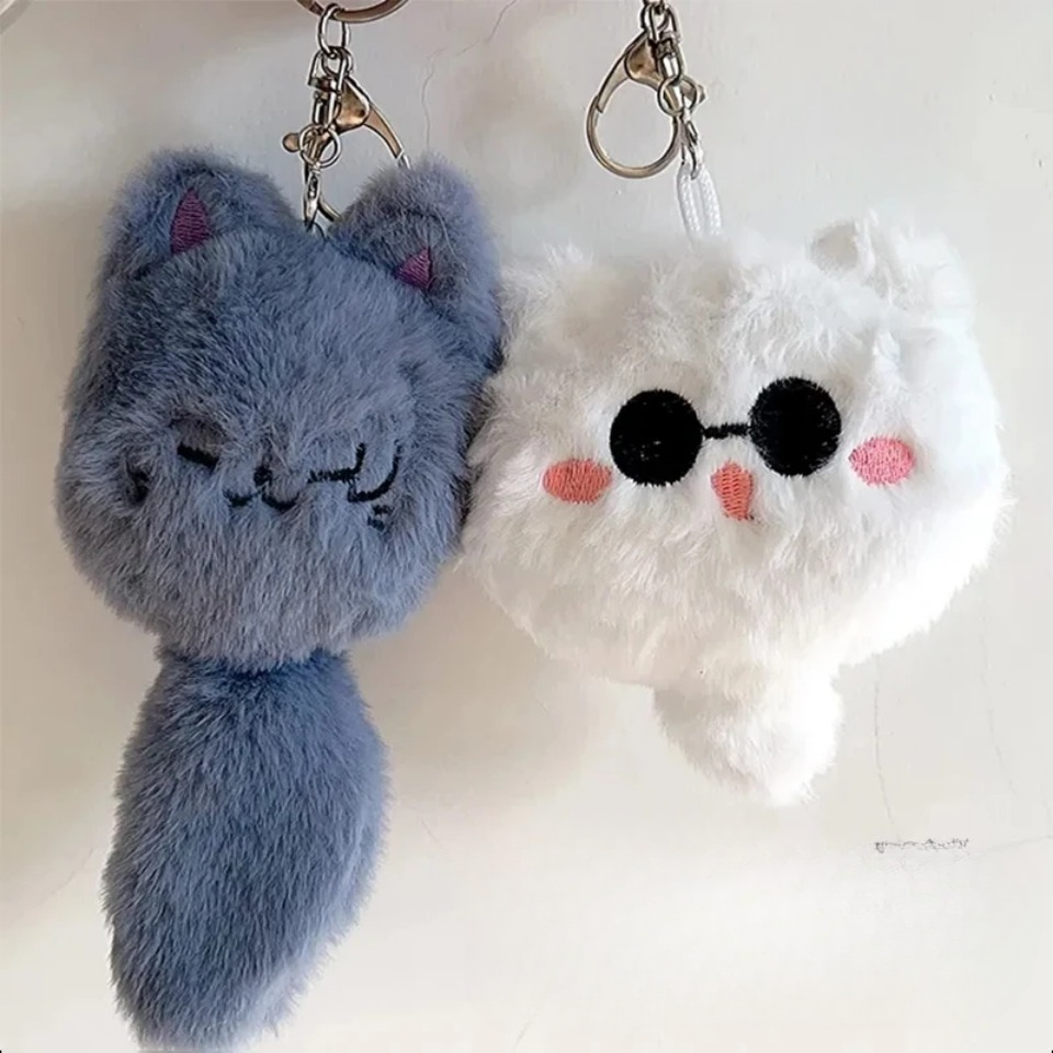 Anime Jujutsu Schlüsselbund Geto Suguru Satoru Gojo Cosplay Plüsch Puppe Anhänger Schlüsselanhänger Zubehör Schlüssel Ketten Geschenke