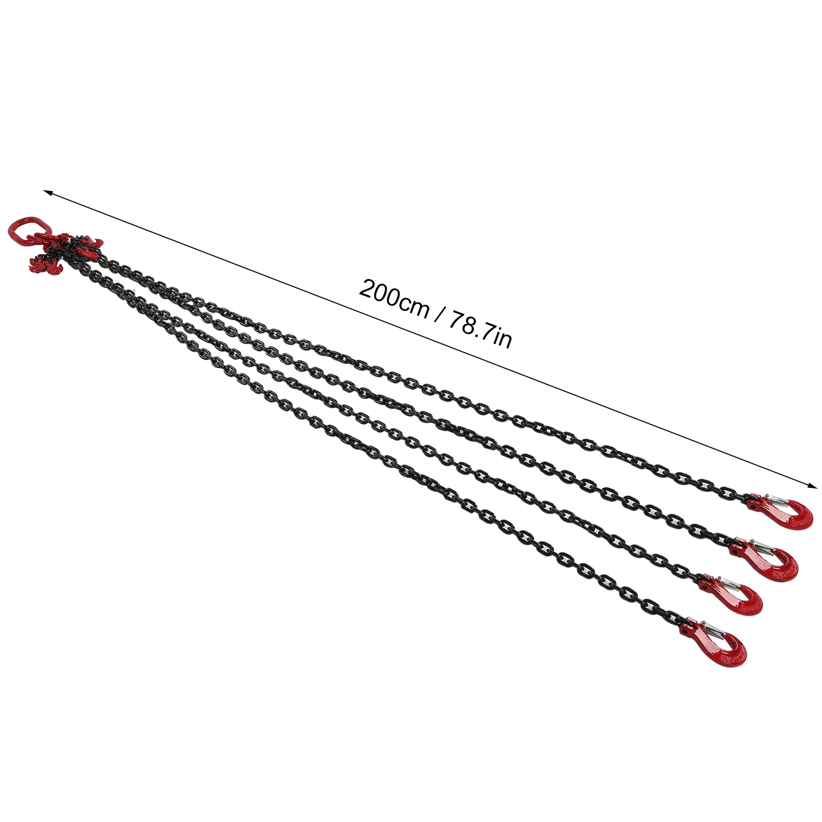 Eslinga de cadena de elevación ajustable para minas, puertos, edificios, trabajo de 2 metros, 1 toneladas, 6 mm