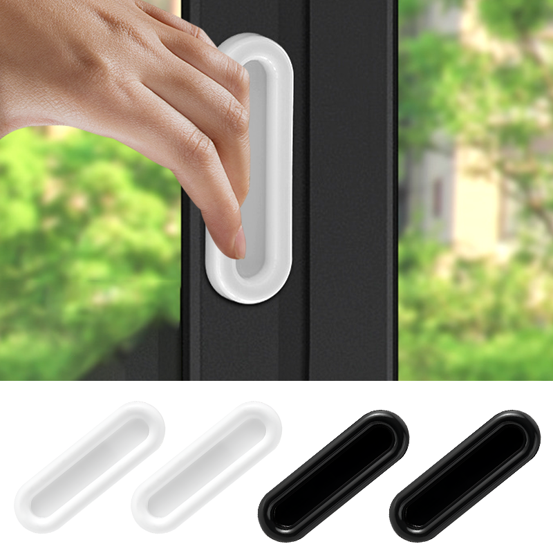 Самоклеящиеся ручки для раздвижных стеклянных дверей, оконных ручек и ручек для кухни, ванной комнаты, дверей сарая, скрытых ручек