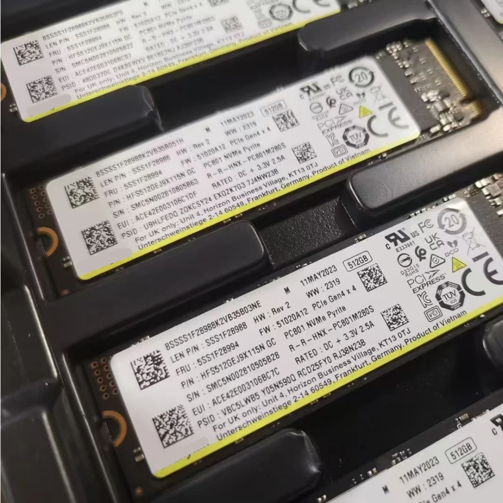 PC801 512G 1T 2T 2280 M.2 PCIe4.0 * 4 NVME ACNS075 controllo principale 256G Per computer SKhynix unità a stato solido Cache indipendente