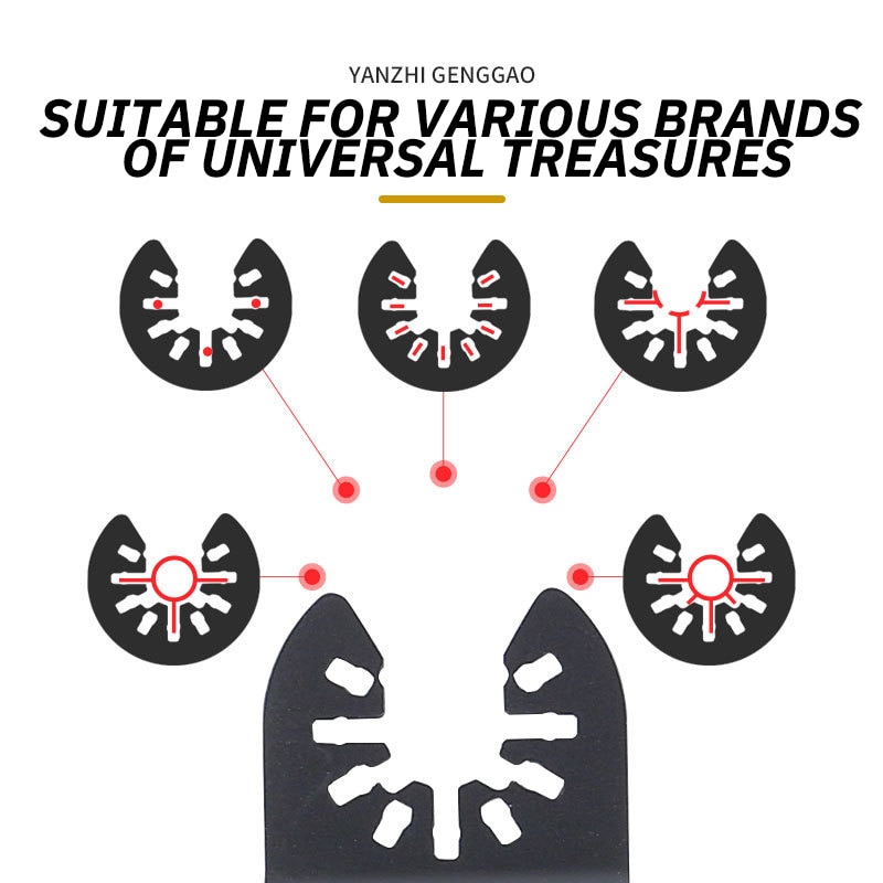 5 SZTUK 35MM Brzeszczot do drewna ze stali wysokowęglowej Uniwersalny obrotowy brzeszczot do cięcia cienkiego metalu Wielofunkcyjne brzeszczoty do cięcia 5 SZTUK 35MM