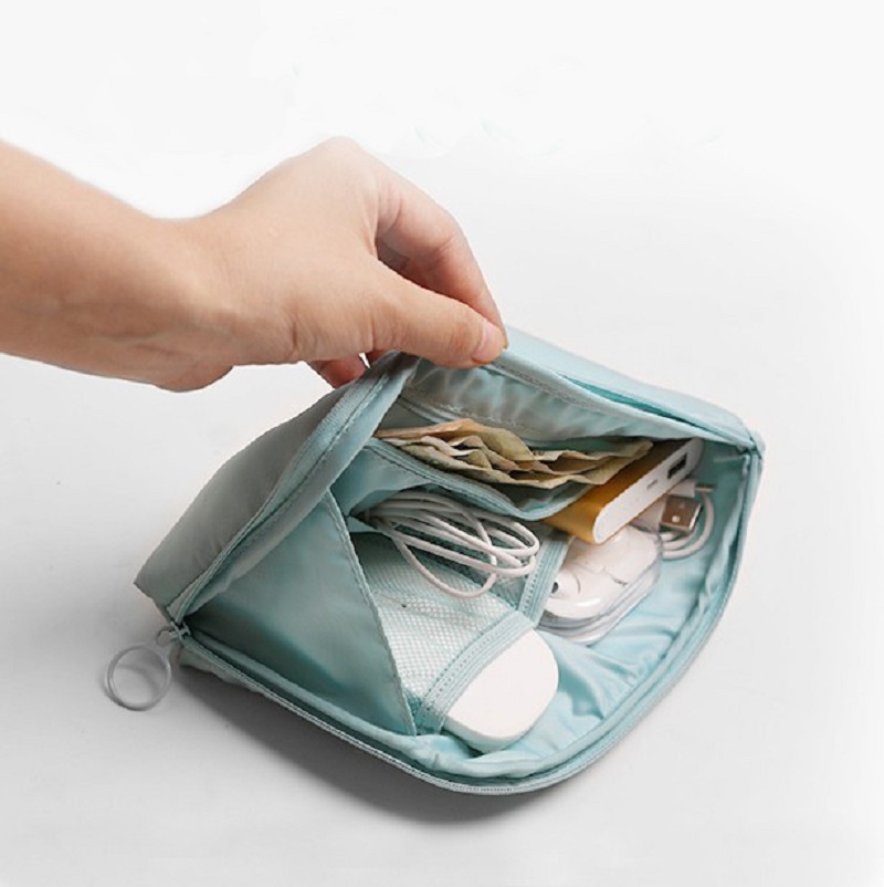 Reise Zubehör Kabel Tasche Tragbare Digitale USB Elektronische Organizer Gadget Fall Reise Handy Lade Mobile Ladegerät Halter