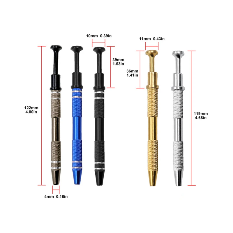 Estrattore di chip IC Raccoglitore di viti Componente elettronico Condensatore Grabber Vite Parti di precisione Pinza Estrattore di riparazione Pinza Utensile manuale