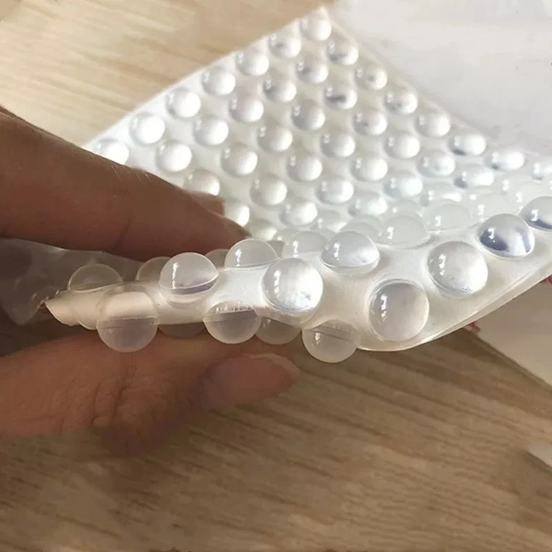 100Pc Auto Adesivo Rotondo In Gomma di Silicone Paraurti Trasparente Antiscivolo Ammortizzatore Piedi Pads Ammortizzatore 5*2/6*2/8*2mm Per Scegliere