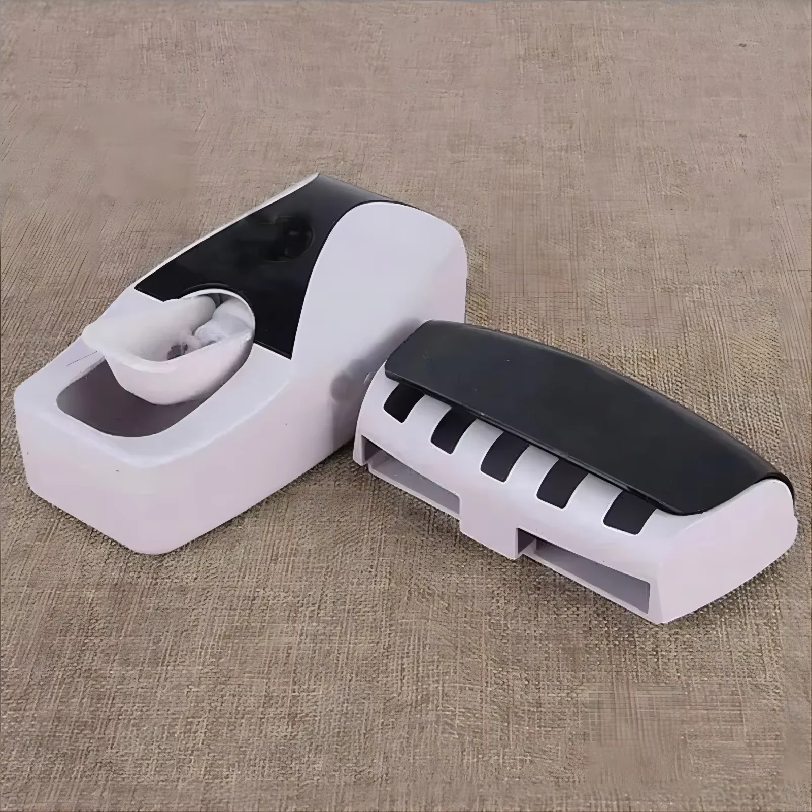 自動壁掛け歯ブラシディスペンサー,歯ブラシホルダー,防塵,バスルームアクセサリーセット,絞り器,2個