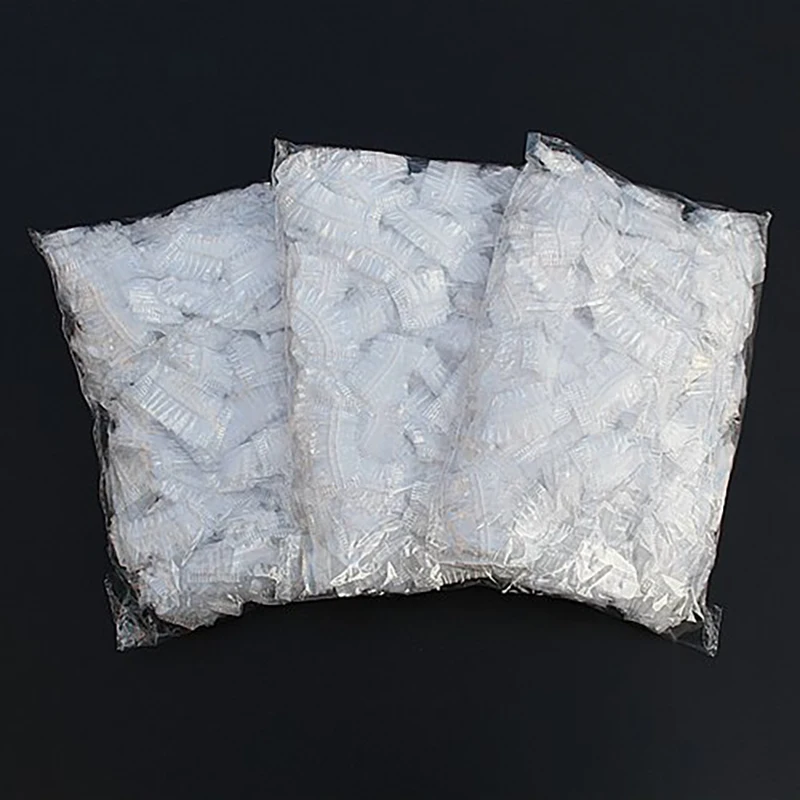 使い捨てプラスチック製防水イヤープロテクター,美容院用,染料シールド,イヤーマフ,アクセサリー,100個