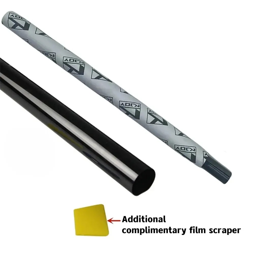 KKJOY 3M x 50cm VLT Black Car & Home Window Tint Film - Protetor UV e solar, bastão de algodão pérola