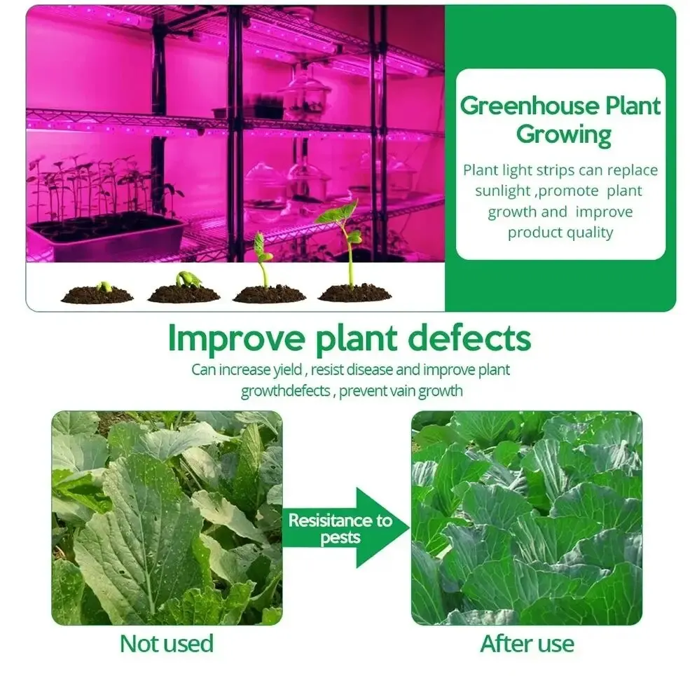 DC 5V USB LED พืชเติบโตไฟ,1 M 2 M 3 M Full Spectrum Phyto โคมไฟสําหรับพืช Hydroponics เรือนกระจกปลูกระบบ
