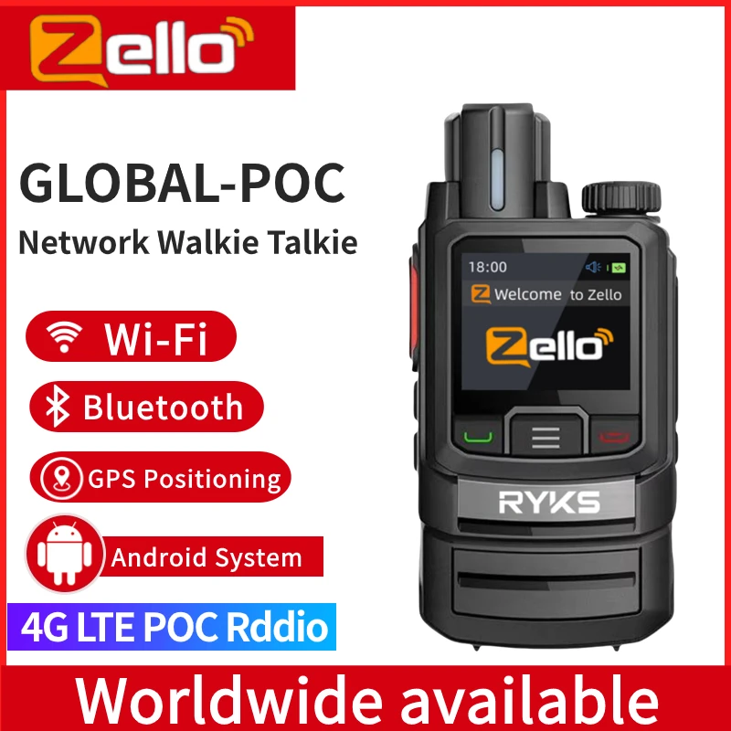 Zello Walkie Talkie 4G Long Range Communication Radio Professional 100Km 50Km Compatible With Other Zello Devices