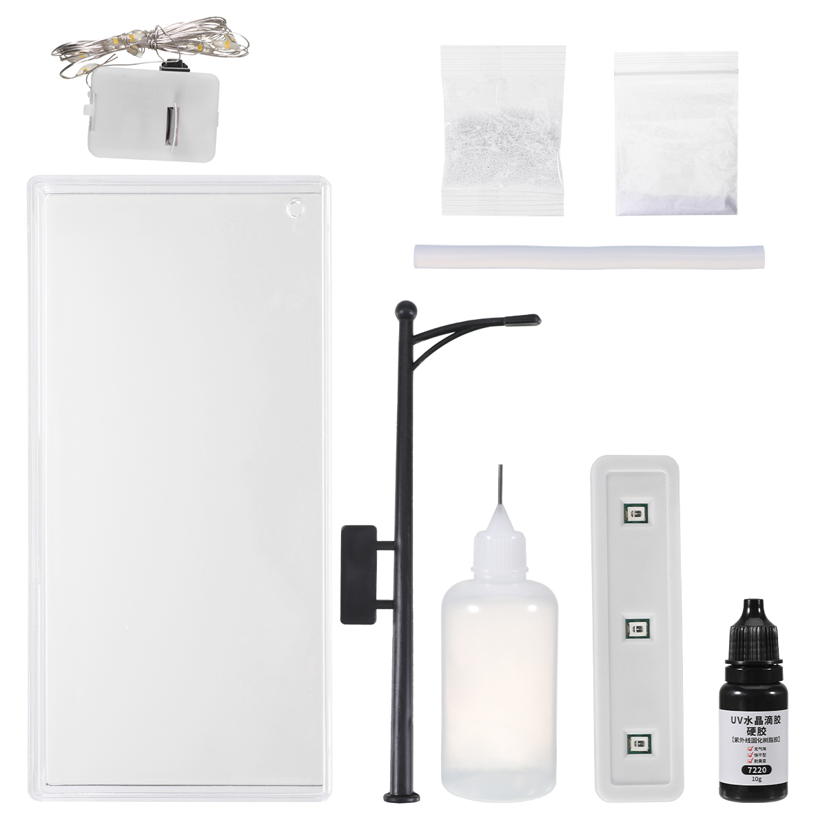 Advanced Snowy Night DIY Flow Ma Night Light Snow Scene Street Light Handmade Handmad Material Package Birthday Gift for Kids