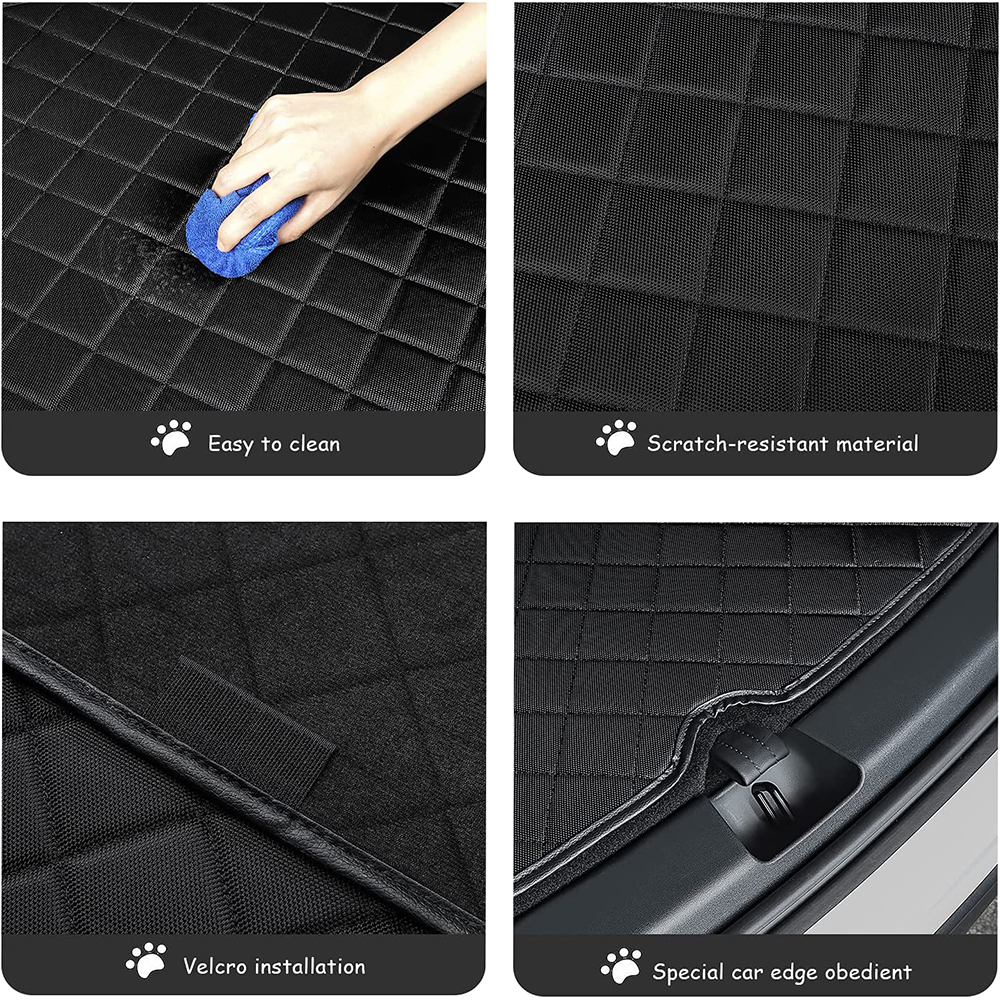 Herval For Tesla model Y/3 Highland 2017-2024 Trunk Mats Oxford Fabric Fully Surrounded Waterproof Non-slip Cargo Liner Pet mat