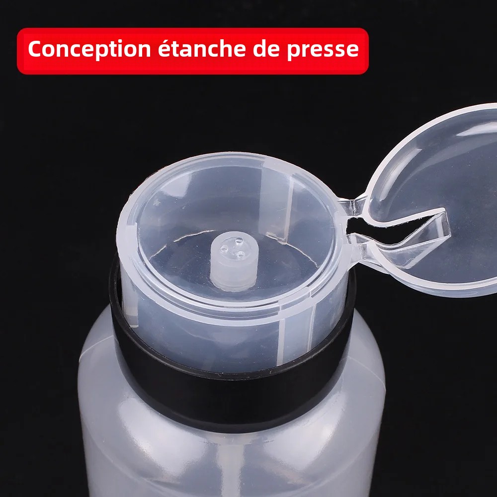 LUXIANZI – bouteille d'alcool en plastique à pression de 200ml, avec serrure, nettoyeur de stockage, pâte à souder, presse à Flux pour réparation de téléphones, PC et tablettes