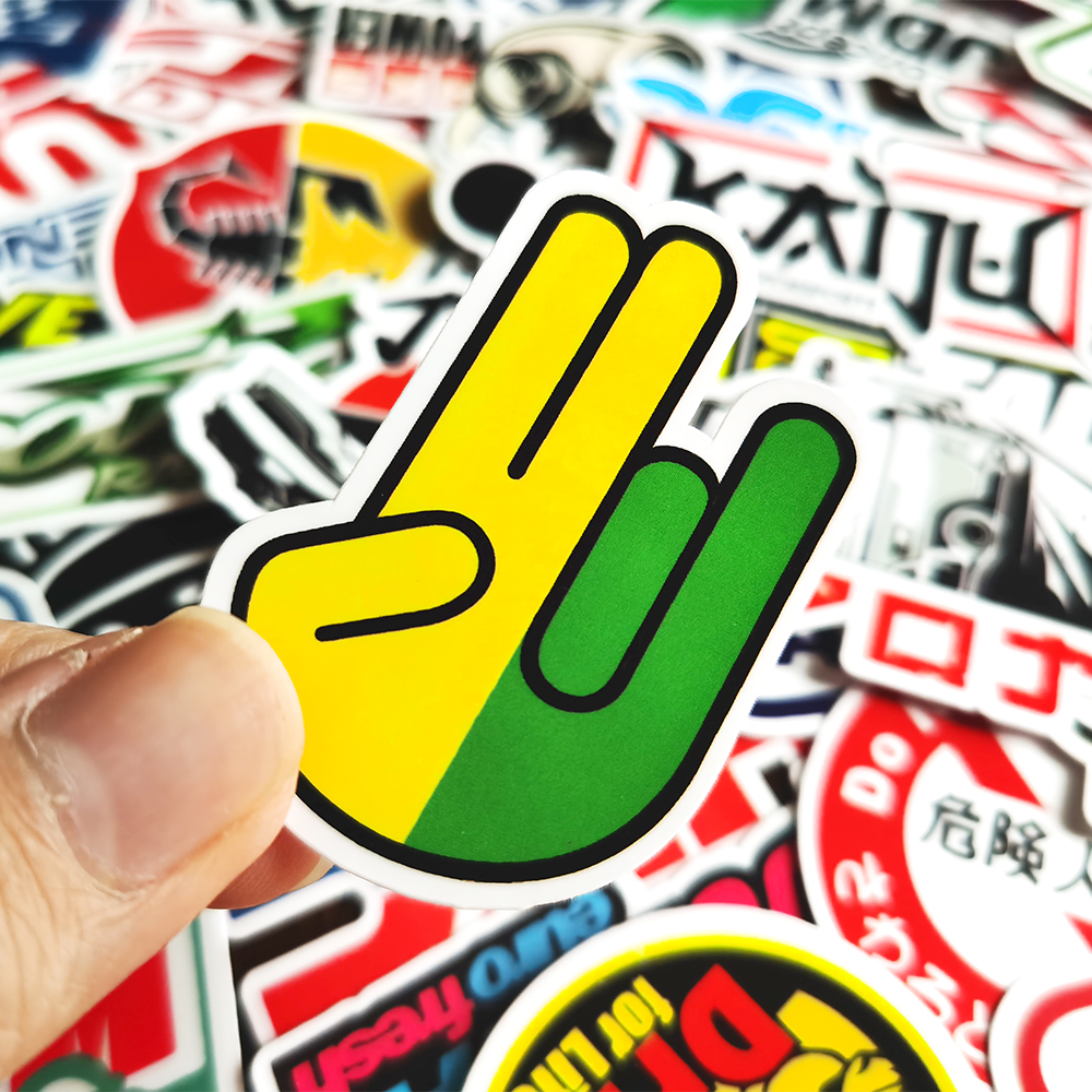 10/20/50/100pcs Cool JDM Stickers Auto Wijzigen Motorfiets Scooter Fiets Skateboard Laptop graffiti Vinyl Decals Sticker Bom