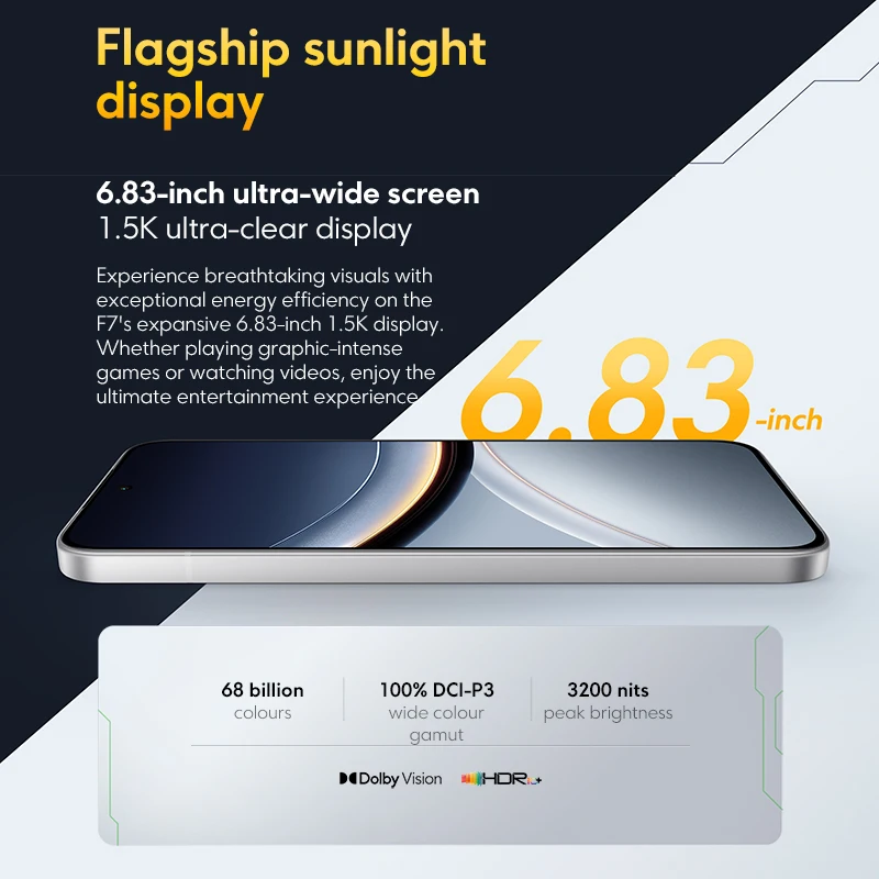 【Marca+】POCO F7 5G Snapdragon ® 8s Gen 4 NFC 6500mAh Batería 6.83" 1.5K AMOLED 50MP Cámara OIS 90W HypeCharge Smartphone