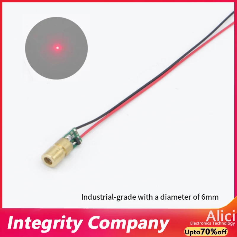 2.4V-12V wide-voltage point-like equipment and instrument positioning micro-miniature small laser head with diameter