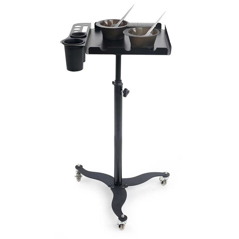 Bandeja rodante para salón, carro organizador de herramientas de extensión de cabello, carro de salón, bandeja de servicio de Color de cabello para salón